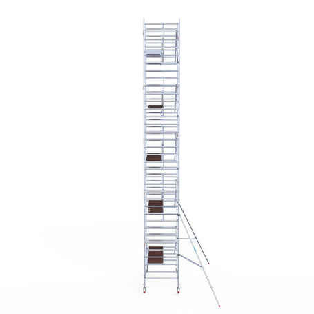 Rolsteiger Professional 135x250 11,2m werkhoogte carbon vloer tegen de gevel