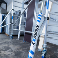 Rolsteiger Alumexx Light 75x190 8,2m werkhoogte tegen de gevel