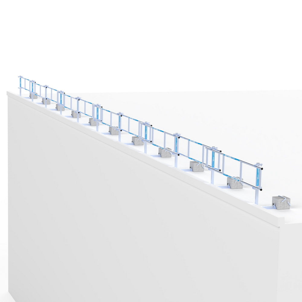 SGS Dakrandbeveiliging Slim 30 mtr complete set plat dak