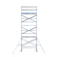 Steigeraanhanger afsluitbaar 250 + Rolsteiger Standaard 135x250 8,2m werkhoogte