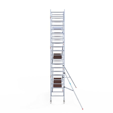 Rolsteiger Original  90x305 7,2m werkhoogte carbon vloer tegen de gevel