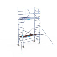 Rolsteiger Original  90x250 5,2m werkhoogte carbon vloer tegen de gevel
