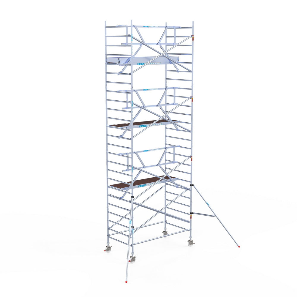 Rolsteiger Professional 135x250 8,2m werkhoogte carbon vloer tegen de gevel