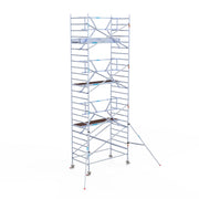 Rolsteiger Professional 135x250 8,2m werkhoogte carbon vloer tegen de gevel
