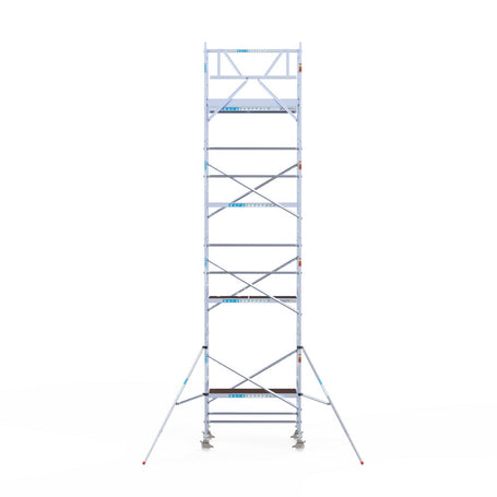 Rolsteiger Original  90x190 9,2m werkhoogte carbon vloer tegen de gevel