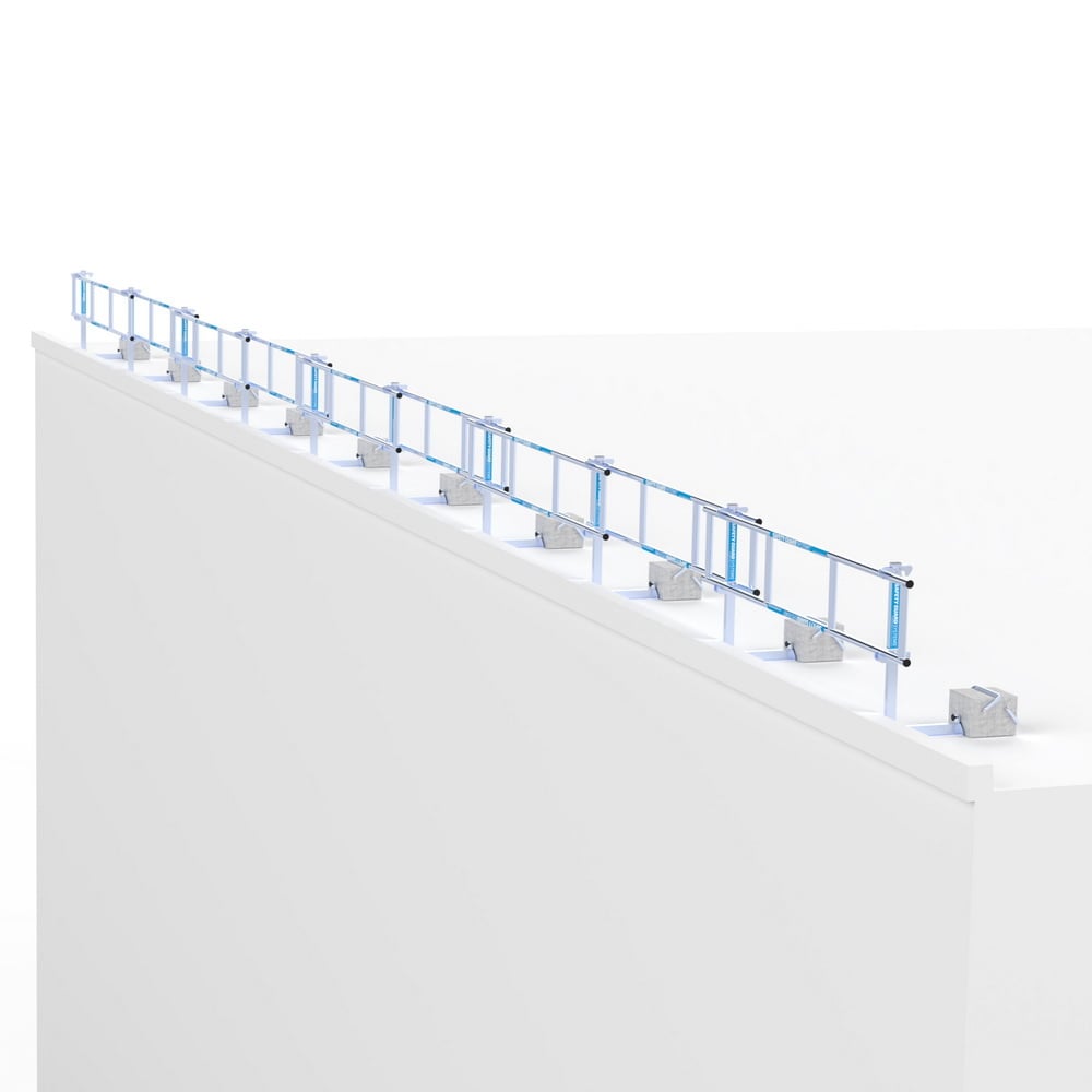 SGS Dakrandbeveiliging Slim 27 mtr complete set plat dak