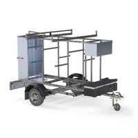 Steigeraanhanger 250 afsluitbaar + Rolsteiger AGS 135x250x10,2m werkhoogte