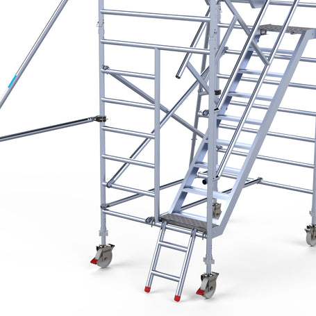 Rolsteiger doorloopframe voor trappentoren