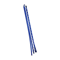 Eurostairs opsteek ladder dubbel uitgebogen 2x16 BLAUW + gevelrollen