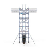 Zonnepanelen steiger 135x250 8,2m werkhoogte incl. Safeguard dakrandbeveiliging