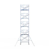 Rolsteiger Professional 135x190 10,2m werkhoogte carbon vloer tegen de gevel