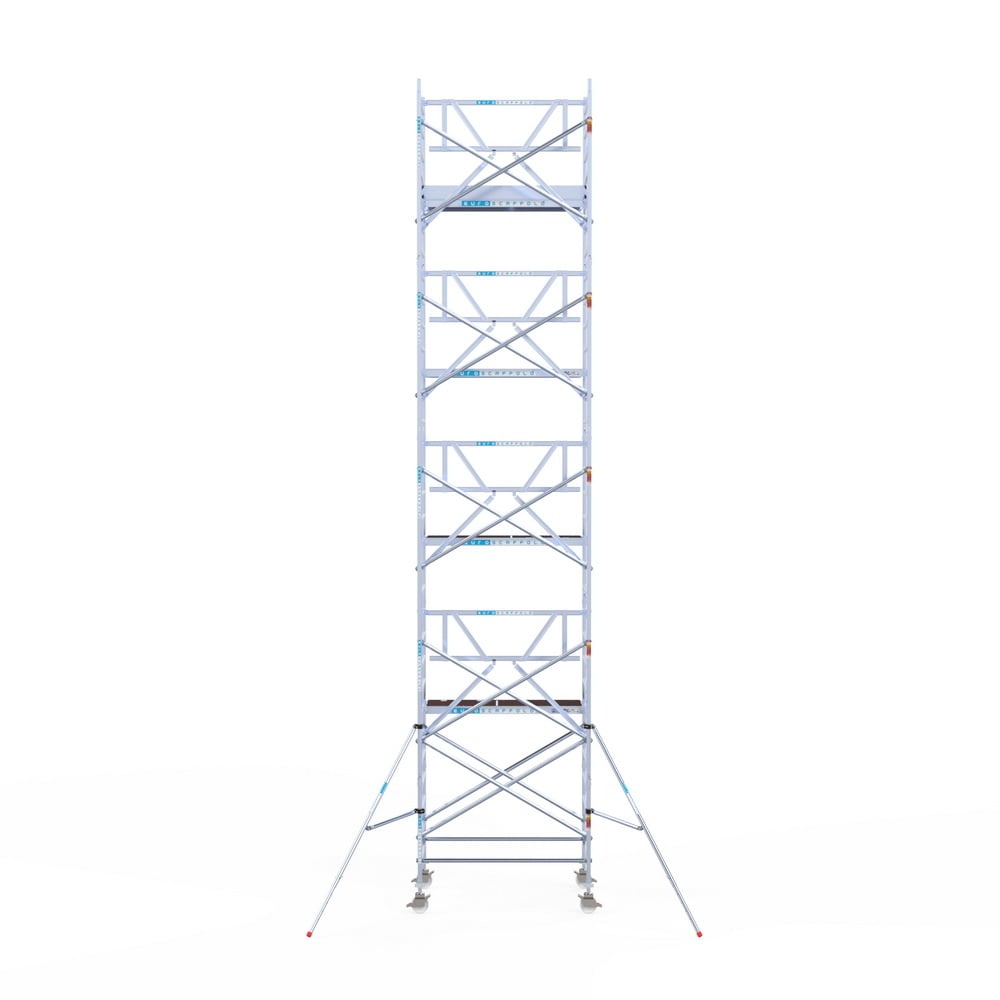 Rolsteiger Professional 135x190 10,2m werkhoogte carbon vloer tegen de gevel