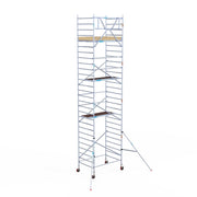 Rolsteiger Basic 135x190 9,2m werkhoogte carbon vloer tegen de gevel