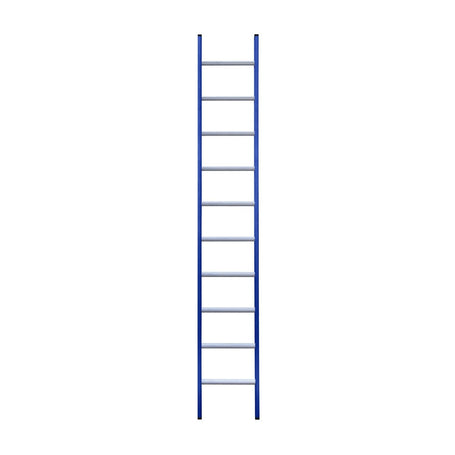 Eurostairs Ladder enkel recht 1x10 sporten BLAUW