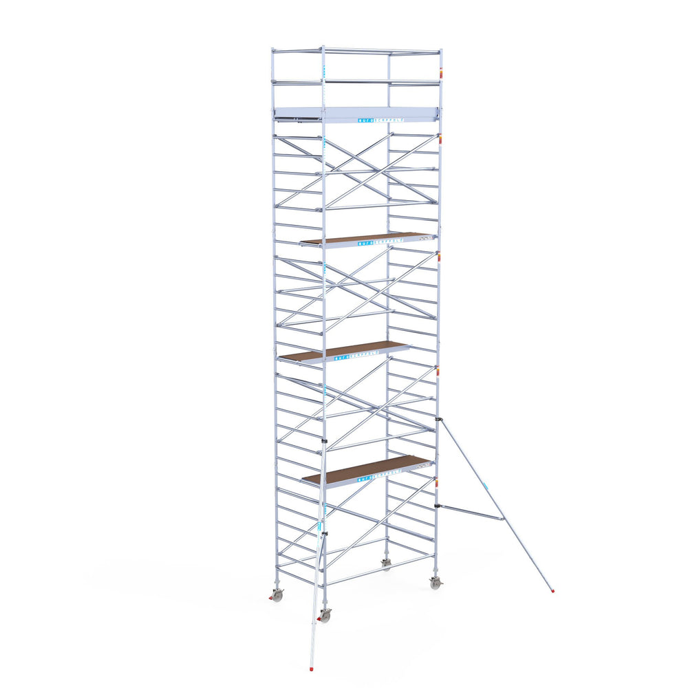 Steigeraanhanger afsluitbaar 250 + Rolsteiger Standaard 135x250 10,2m werkhoogte carbon vloer