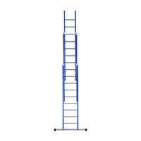Eurostairs Reform ladder driedubbel recht 3x9 sporten BLAUW