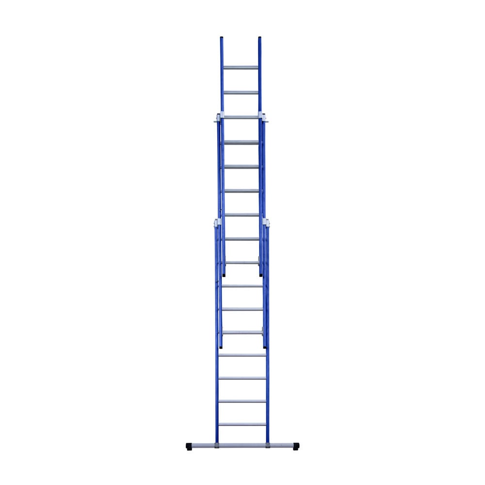 Eurostairs Reform ladder driedubbel recht 3x9 sporten BLAUW