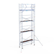 Rolsteiger Original  90x305 9,2m werkhoogte carbon vloer tegen de gevel