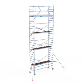 Rolsteiger Original  90x305 9,2m werkhoogte carbon vloer tegen de gevel