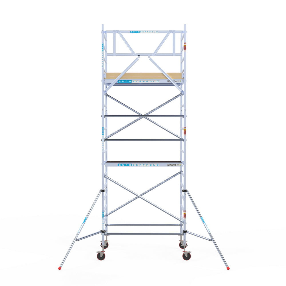 Rolsteiger Basic 135x190 6,2m werkhoogte carbon vloer tegen de gevel