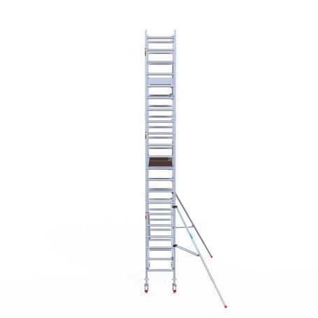 Rolsteiger Professional 75x190 7,2m werkhoogte carbon vloer tegen de gevel