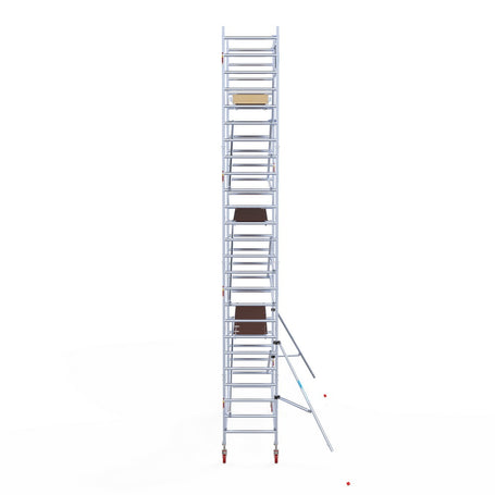 Rolsteiger Basic 90x305 8,2m werkhoogte carbon vloer tegen de gevel