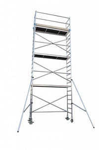 Steigeraanhanger 250 + Rolsteiger Standaard 135x250 12,2m werkhoogte carbon vloer