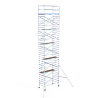 Steigeraanhanger afsluitbaar 250 + Rolsteiger Standaard 135x250 12,2m werkhoogte carbon vloer