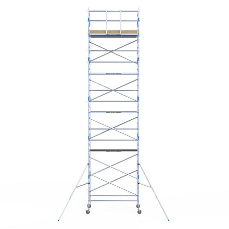 Rolsteiger Alumexx Light 135x250 11,2m werkhoogte tegen de gevel
