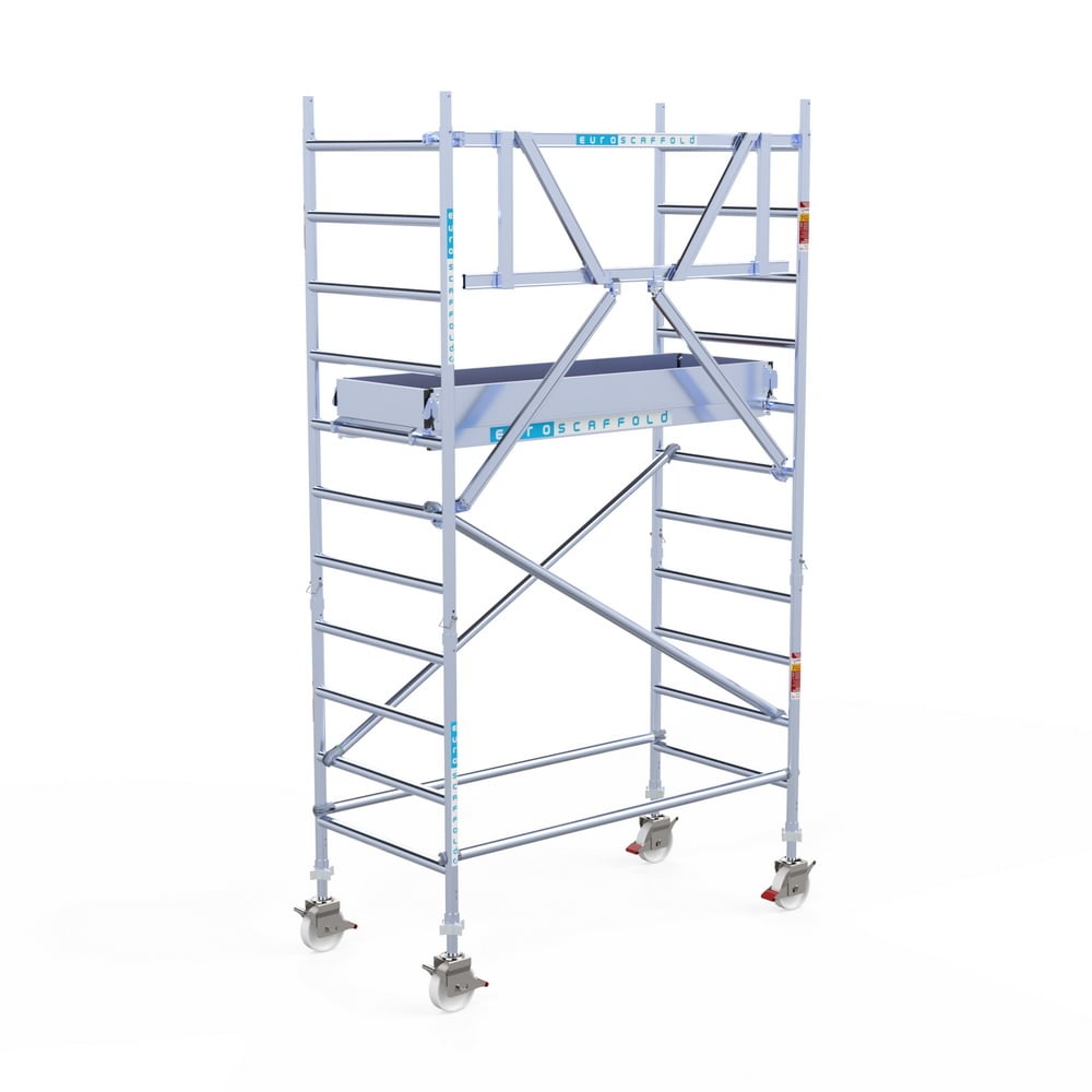 Rolsteiger Original  90x190 4,2m werkhoogte carbon vloer tegen de gevel