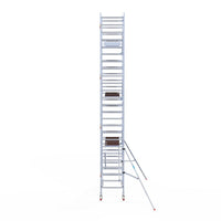 Rolsteiger Professional 90x190 8,2m werkhoogte carbon vloer tegen de gevel