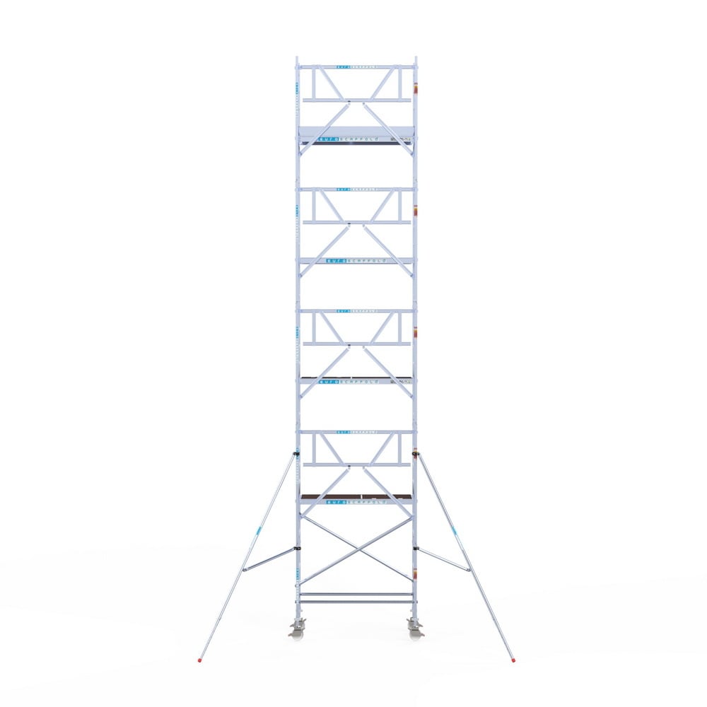 Rolsteiger Professional 75x190 10,2m werkhoogte carbon vloer tegen de gevel