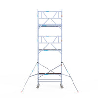 Rolsteiger Professional 90x190 7,2m werkhoogte carbon vloer tegen de gevel