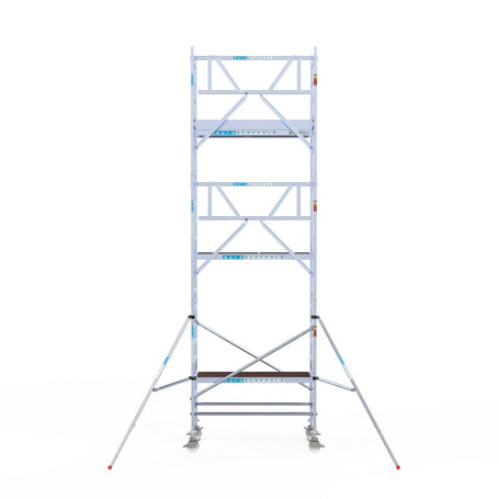 Rolsteiger Professional 90x190 7,2m werkhoogte carbon vloer tegen de gevel