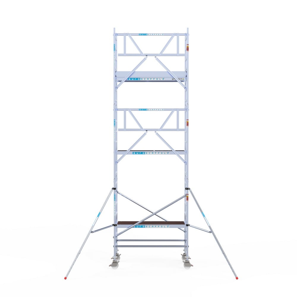Rolsteiger Professional 90x190 7,2m werkhoogte carbon vloer tegen de gevel
