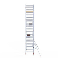 Rolsteiger Basic 135x190 9,2m werkhoogte carbon vloer tegen de gevel