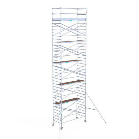 Steigeraanhanger afsluitbaar 305 + Rolsteiger Standaard 135x305 12,2m werkhoogte carbon vloer