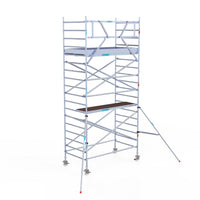 Rolsteiger Original  135x250 6,2m werkhoogte carbon vloer tegen de gevel