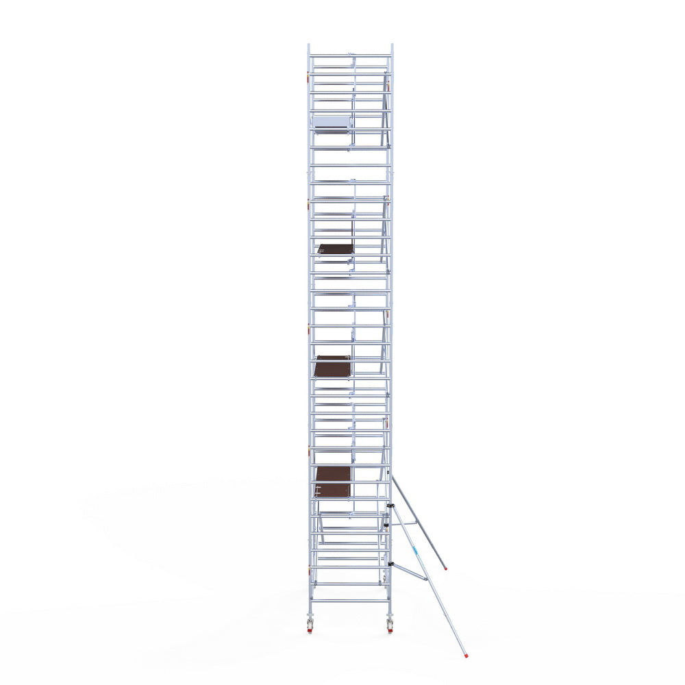 Rolsteiger Professional 135x250 10,2m werkhoogte carbon vloer tegen de gevel