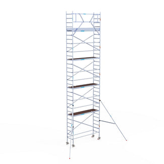 Rolsteiger Original  75x250 10,2m werkhoogte carbon vloer tegen de gevel