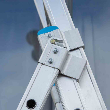 Eurostairs Reform ladder driedelig recht 3x7 sporten