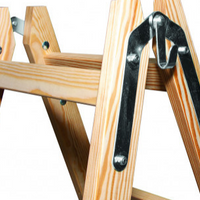Silva dubbele trap 2x3 | Houten schildertrap