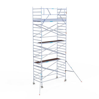 Rolsteiger Original  135x305 8,2m werkhoogte carbon vloer tegen de gevel