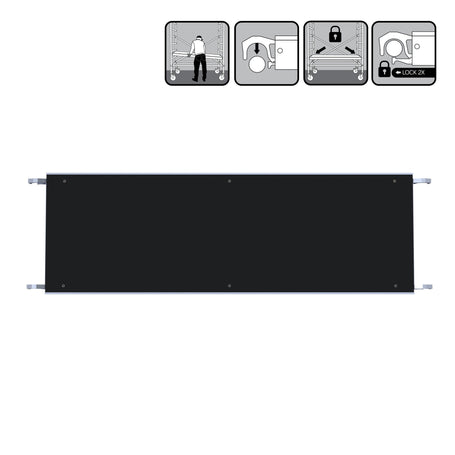 Platform zonder luik 190 cm carbondeck (lichtgewicht)
