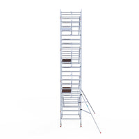 Rolsteiger Professional 135x190 8,2m werkhoogte carbon vloer tegen de gevel