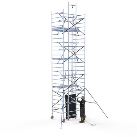 Zonnepanelen Steiger 135x250 8,2m werkhoogte, inclusief solar lift