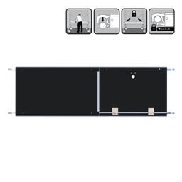 Carbon panelen voor steigerplatforms (190cm) Met luik - Los verkrijgbaar