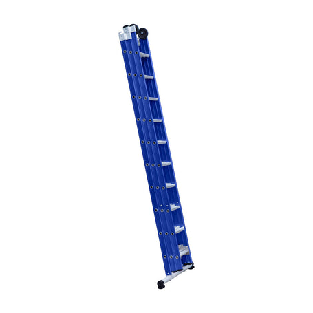 Eurostairs Reform ladder driedubbel recht 3x10 sporten BLAUW