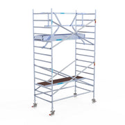 Rolsteiger Professional 135x250 5,2m werkhoogte carbon vloer tegen de gevel