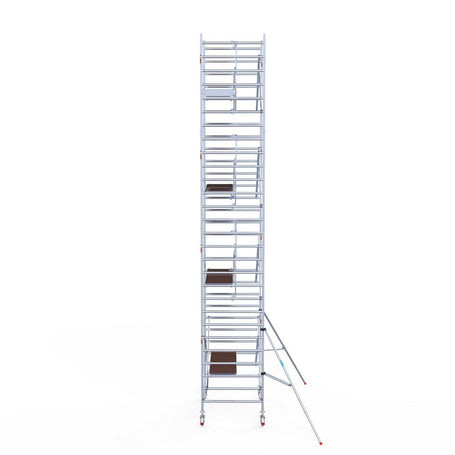 Rolsteiger Professional 135x190 9,2m werkhoogte carbon vloer tegen de gevel
